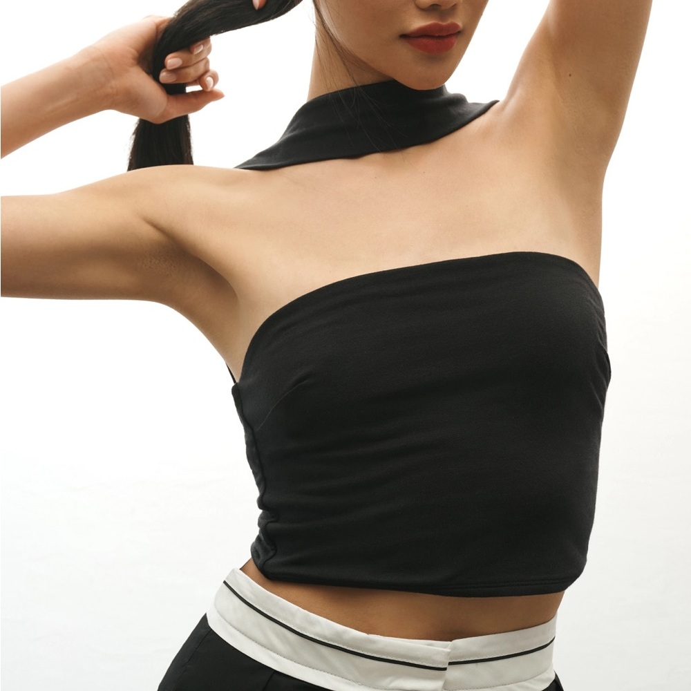 by anthropologie faux collar top